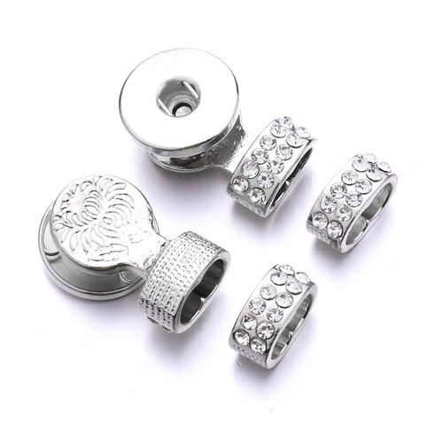 12mm/18mm 10pcs Drill Snap Button Fit Chunk Charm Snap Button Jewelry Making DIY - Picture 2 of 35