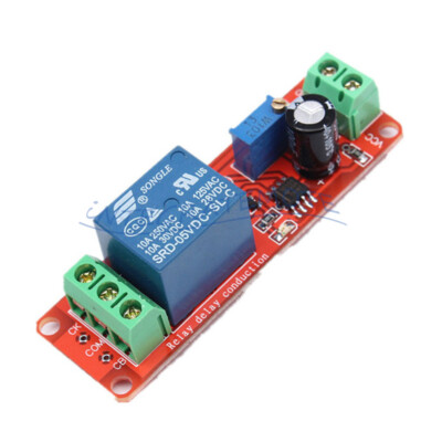 NE555 DC 5V / 12V Delay Relay Timer Switch Adjustable Module 0-10 Second
