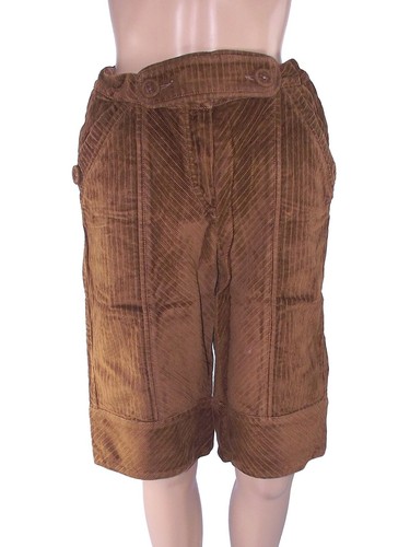 sportmax code max mara pantalone corto bermuda donna marrone velluto coste  it 42 | eBay