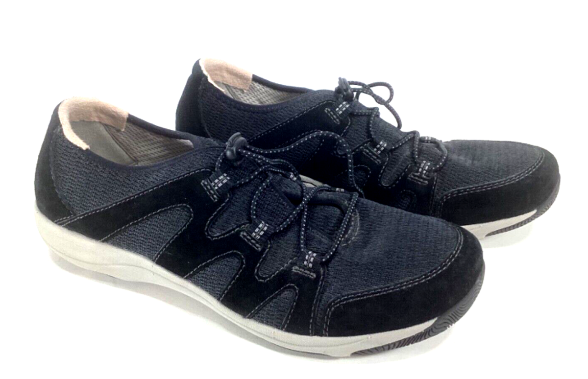 Dansko Henriette Womens Sneakers Size 11 EU 341 Black Suede Shoes - Main Image