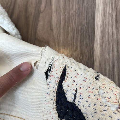 BJ-R Jacket Size Large Denim Altered Hand Embroidered Sashiko, Boro, Patchwork - Picture 13 of 16