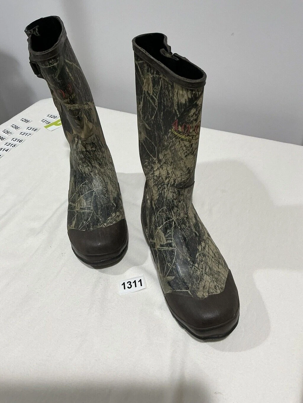 Men’s Cabelas 6 Steel Shank Thinsulate Ultra Camo Waterproof Tall Boots