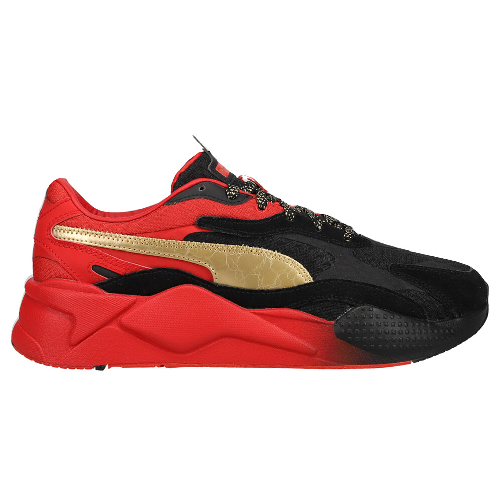 Повседневные мужские кроссовки Puma RsX3 Nyc на шнуровке, черные, красные кроссовки 374388-01