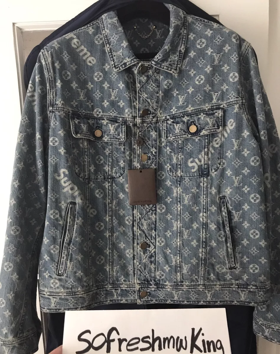 Louis X Supreme Monogram Jacket Sz XXL W Receipt! | eBay