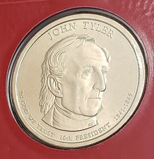 2009 D John Tyler Presidential Dollar *MINT CELLO* *FREE SHIPPING*