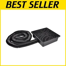 Durable Gutter Drainage System with Flexible 16.4ft Pipe for Patios and Lawns