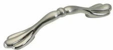 3"  Ornate Spoon Foot Pull Satin Nickel