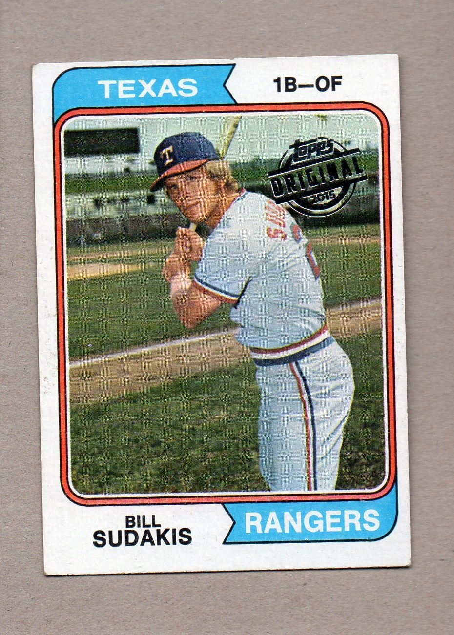 2015 topps original buyback 1974 63 bill sudakis texas rangers