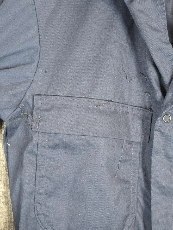 U.S. Navy Utility Coveralls Mens 36L Navy Blue Propper Embroidered Uniform USN - Image 2 of 4