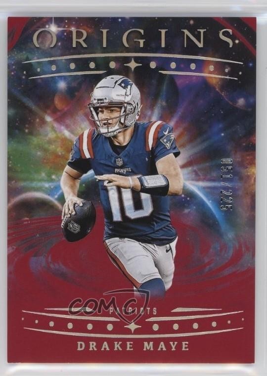 2025 Panini Origins Red 51/225 Drake Maye #62 3hd