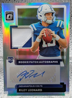 Riley Leonard RC RPA /35 - Donruss Optic 2025 Holo Prizm #RPA-RLD Rookie Colts