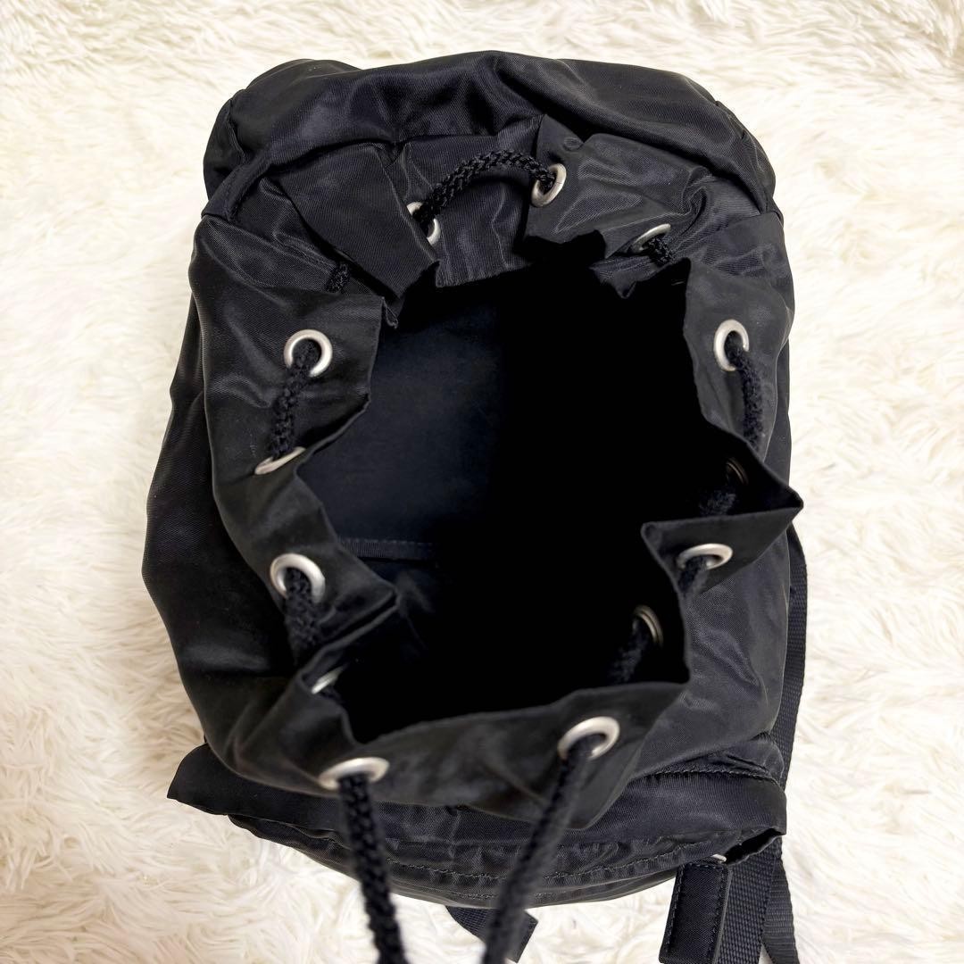 Prada Nylon Backpack Triangular Logo Vintage Unis… - image 11