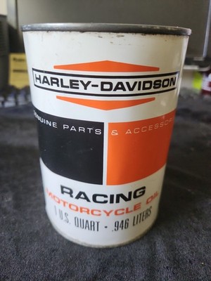 Original Harley Davidson Racing Motorcycle Oil Quart (Full) Unopened Nice
