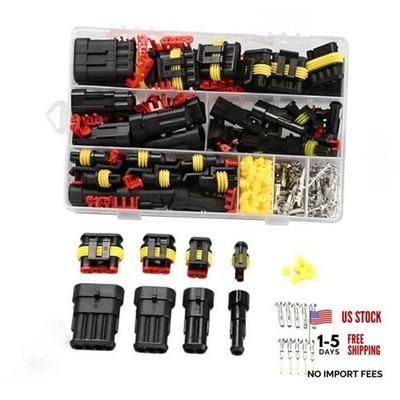 352PCS Waterproof Car Electrical Connector Terminals Kit, Automotive 1/2/3/4