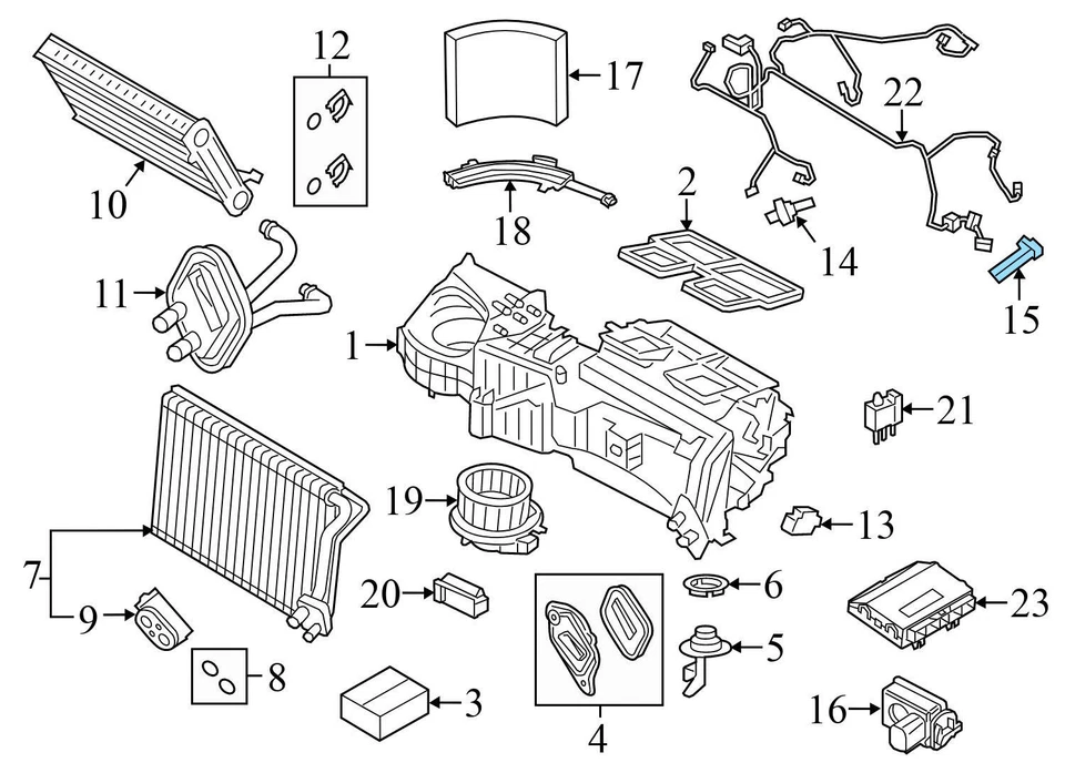 2022-2024 BMW M440I XDRIVE GRAN COUPE — датчик температуры воздуха/температуры в салоне - Изображение 3 из 4