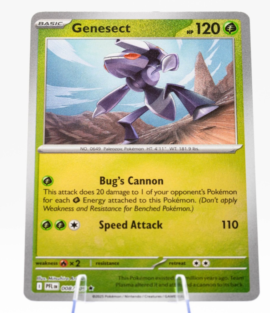 Genesect Pokemon Phantasmal Flames 008/091 Holo Near Mint