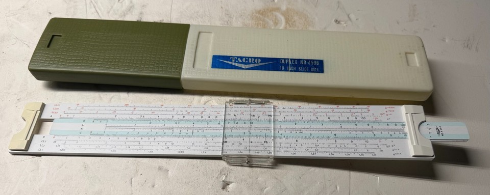 A West German ARISTO STUDIO duplex slide rule — a precision instrument from one of Europe's most respected makers, still beautiful decades later.