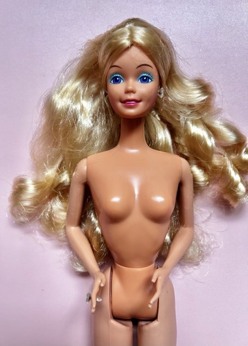 🤍 Barbie 🤍 1985 Vintage Dream Glow Puppe (2) mit Ohrringen & Ring #2248 - Bild 10 von 11