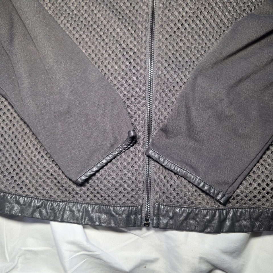 Buckle BKE 精品蕾丝细节拉链女式上衣网眼装饰人造皮革 M 码 — 第 3/4 张图片