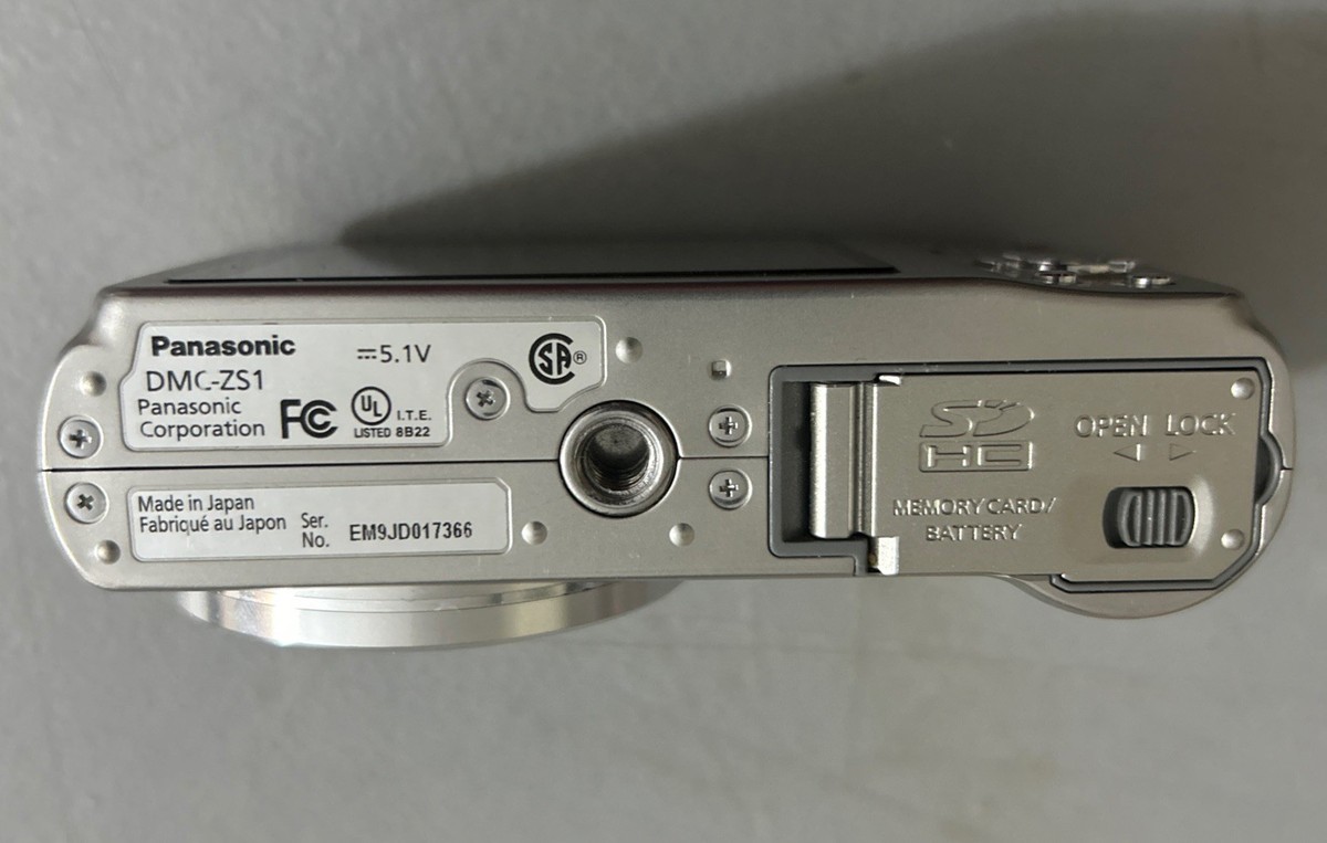 Panasonic LUMIX DMC-ZS1/DMC-TZ6 10.1MP Digital Camera - Black for