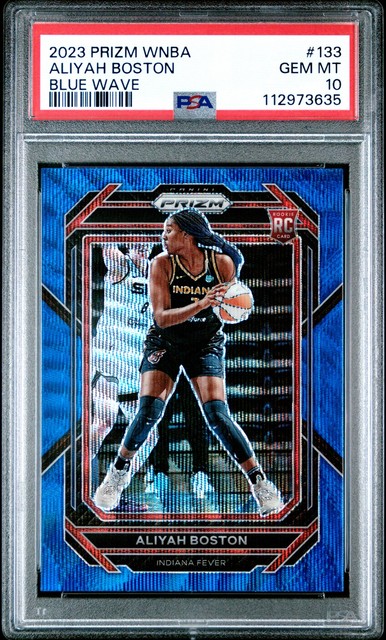 Aliyah Boston 2023 Panini Prizm WNBA Blue Wave
