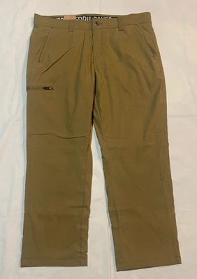 New with tags-Eddie Bauer Men's Rainier fleece Lined Pant -Tan - Size-38x29 - Image 1 of 4