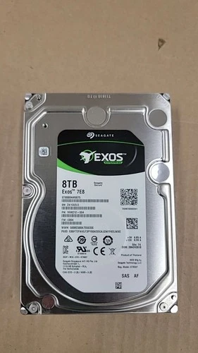 Seagate Exos 7E8 ST8000NM0075 3.5" 8TB 12Gb/s 7.2K RPM SAS HDD Drive 1RM212-004