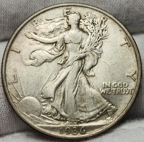 1936 P Walking Liberty Half Dollar - 90% Silver - Great For Albums - WL-3628p