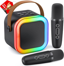 Karaoke Machine for Kids Adults, Portable Bluetooth Mini Karaoke Microphone Sing