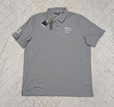 Travis Mathew Shirt Mens 2XL Gray Oceanside Heather Polo Golf Casual Logo