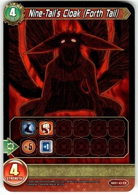 Bandai Naruto Boruto Special Edition Jumbo Card NB01-43-EB Nine-Tail's Cloak