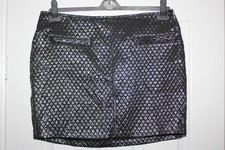 M&S Collection Limited Edition Metallic Mini Skirt Size 16
