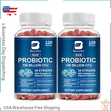 2Pack Probiotic 100 Billion CFU Enzyme Blend – Gut Health & Immune Support