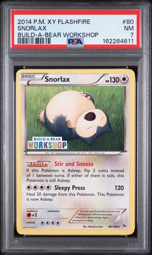 Snorlax graded PSA 7 for sale on eBay