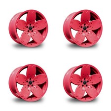 Set Of 4 Heritage Wheel Sakura 18x9.5 5x114.3 22 Pink Wheels Rims