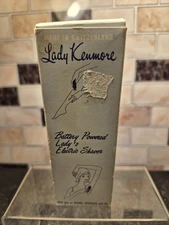 Vintage Lady Kenmore Battery Operated Electric Shaver In Case & Box Tested Works