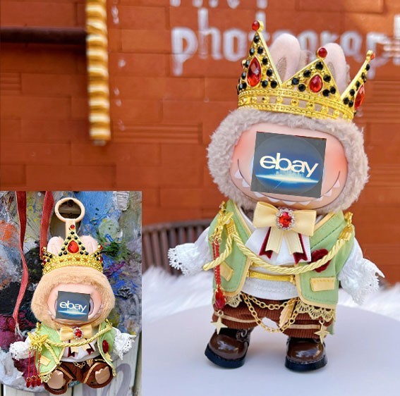 Stylish Baby Outfits for 15-17cm Blind Box LABUBU Vinyl Face Pendant Set