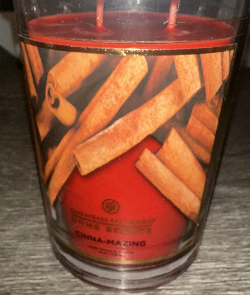 Chesapeake Bay Candle Home Scents 19 oz NEW Cinnamon-Mazing Double Wick - Image 2 of 4
