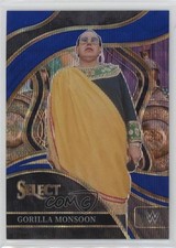 2024 Panini Select WWE Ringside Blue Wave Prizm 12/49 Gorilla Monsoon #234 0t2