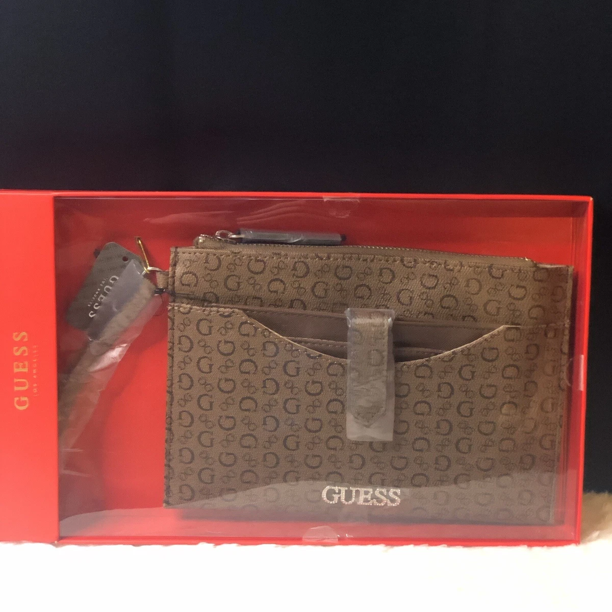 Guess wristlet wallet sale