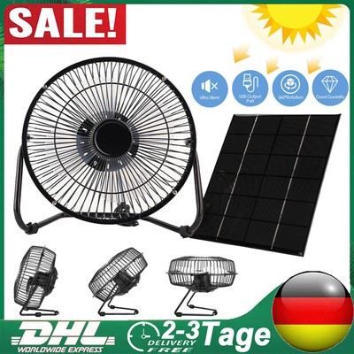Mini Ventilator Solar Panel Powered Fan Air Extractor 4 inch Solar Exhaust Fan