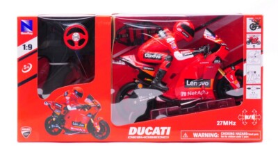 NEW RAY SCALE DIVERSE FERNGESTEUERTE MOTORRAD DUCATI DESMOSEDICI MOTOGP BAGNAIA