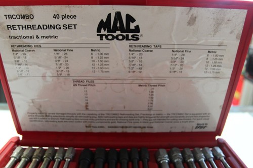 MAC Tools USA TRCOMBO 40 Piece Rethreading Set - Picture 4 of 8
