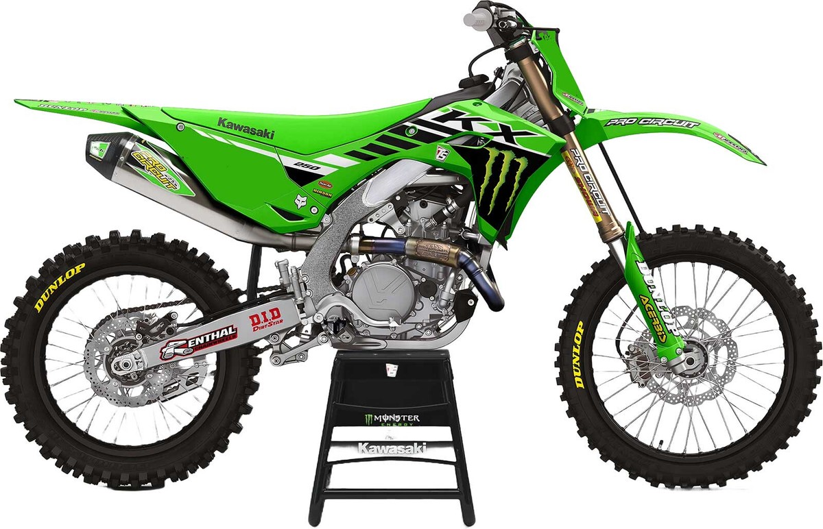Throttle Syndicate 2024 Team Green Monster Kawasaki Graphic Kit-KX