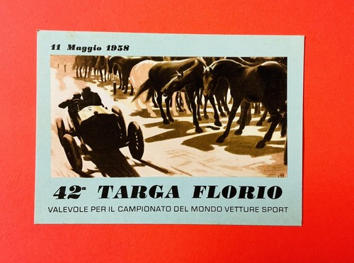 Cartolina 42 Targa Florio 1958 - Annullo Dedicato - Venezia Club - Originale - Foto 2 di 4