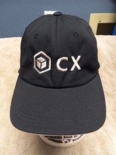 CX - BLACK ADJUSTABLE BASEBALL HAT   NEW BY PORT AUTHORITY