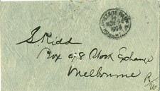 Australia Tasmania 1903 cover Postage Paid Hobart  to Melbourne