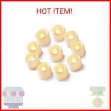 Homemory 12Pcs Flickering Flameless Candle Battery Operated, 200+Hours Fake Elec