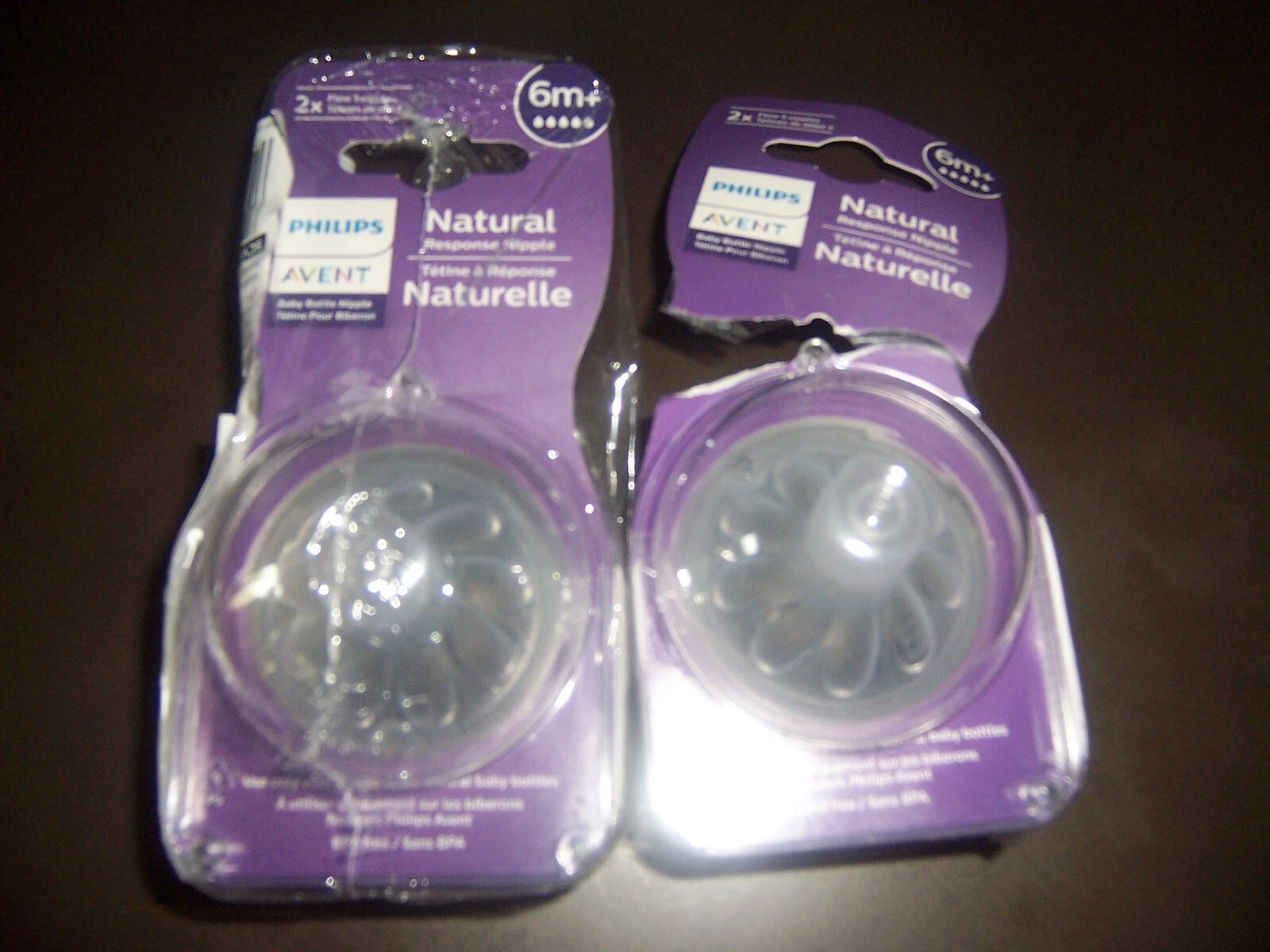 Avent Baby bottle nipples natural 6M+ lot New box FC