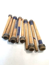 Wood Bobbins Spools Wooden Industrial Style Spindles 8.75" Wooden Quills Lot-10: